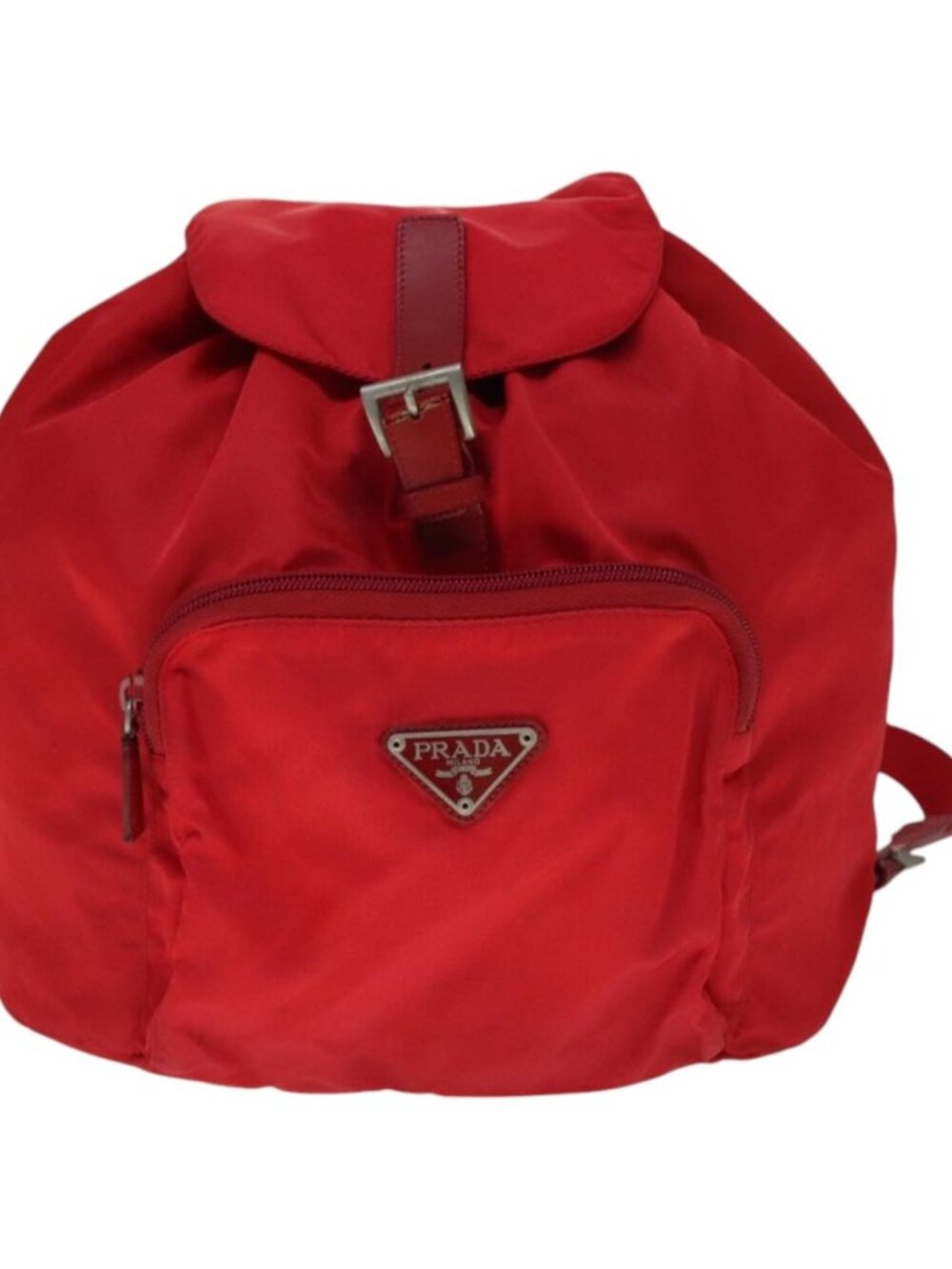 PRADA Backpack Nylon Red - Picture 9 of 16